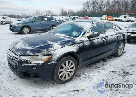 2014 Audi A6 2.0T Premium из США, поврежденный, VIN WAUGFAFC3EN008119